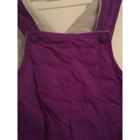 The Children’s Place Snow Pants Overalls Bibs 4T Purple - Picture 2 of 8